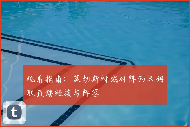 观看指南：莱切斯特城对阵西汉姆联直播链接与阵容