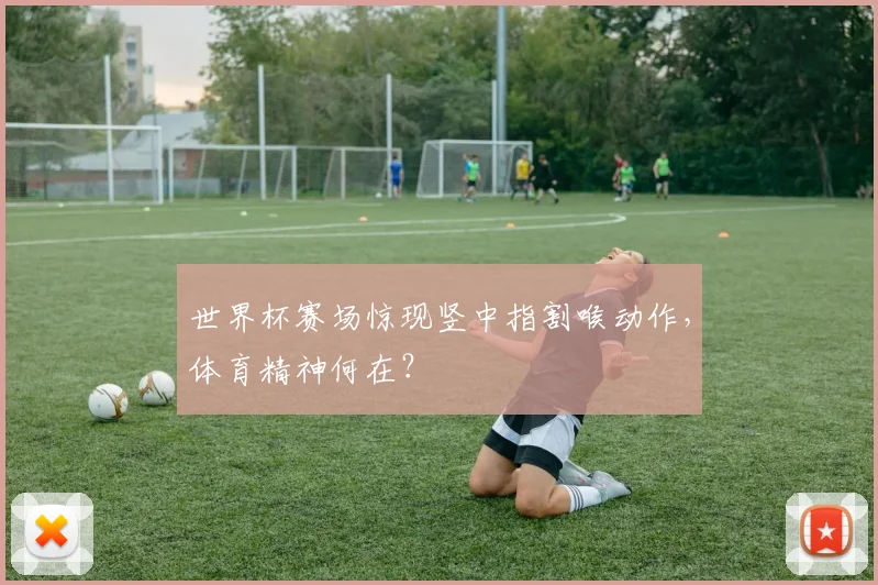 世界杯赛场惊现竖中指割喉动作，体育精神何在？