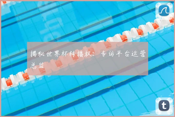 揭秘世界杯转播权：专访平台运营总监
